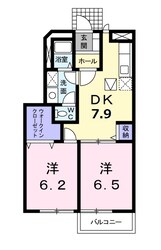 タートルクレイン　Ａ棟の物件間取画像